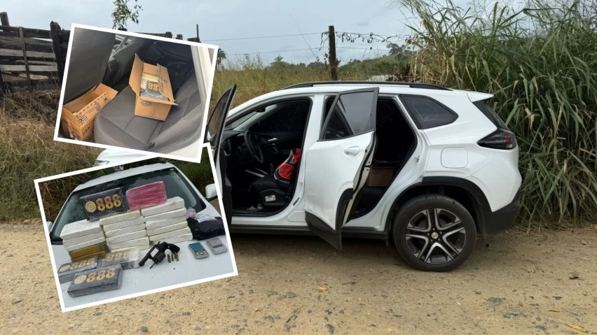 correu-e-abandonou-tudo:-pm-recupera-carro-roubado-e-apreende-22-kg-de-drogas-em-itabuna